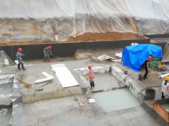 商丘小龙人学校地下工程和屋面防水采用赛诺冗余防水技术